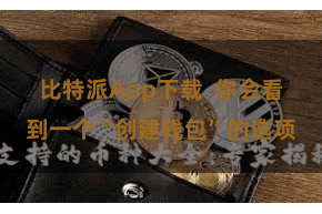 比特派App下载  你会看到一个“创建钱包”的选项