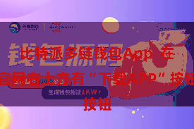 比特派多链钱包App  在官网右上方有“下载APP”按钮